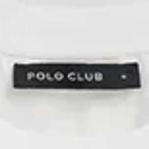 Camiseta blanca de corte holgado con parche Polo Club