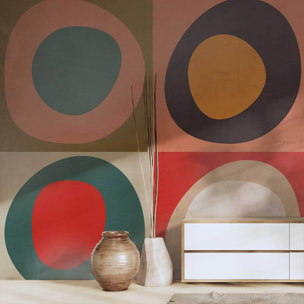 Papier peint panoramique Bauhaus audacieux  Intissé