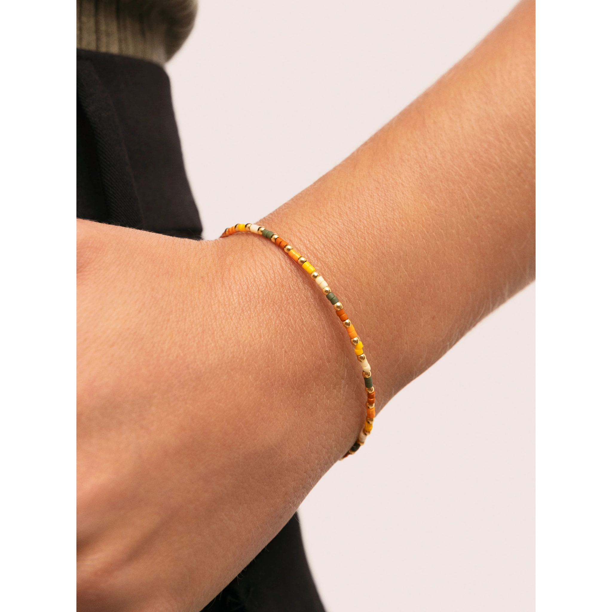 Pulsera Harvest Colors Acero Baño Oro