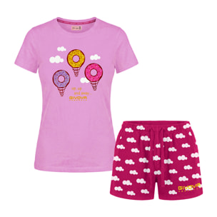 Completo Homewear Donna Corto GIVOVA Cotone