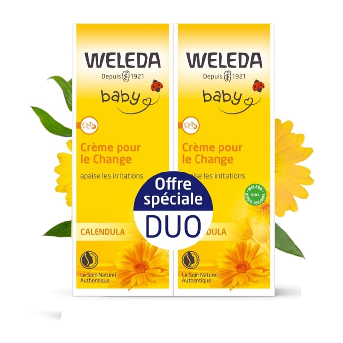 WELEDA - Duo Crème pour le Change Calendula - 2x75 ml