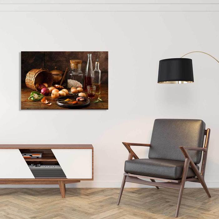 Tableau cuisine soupe  Toile imprimée