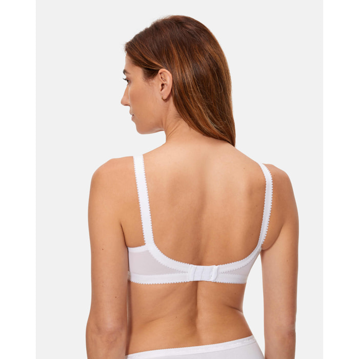 Sujetador sin aros de sujeción clásica con encaje