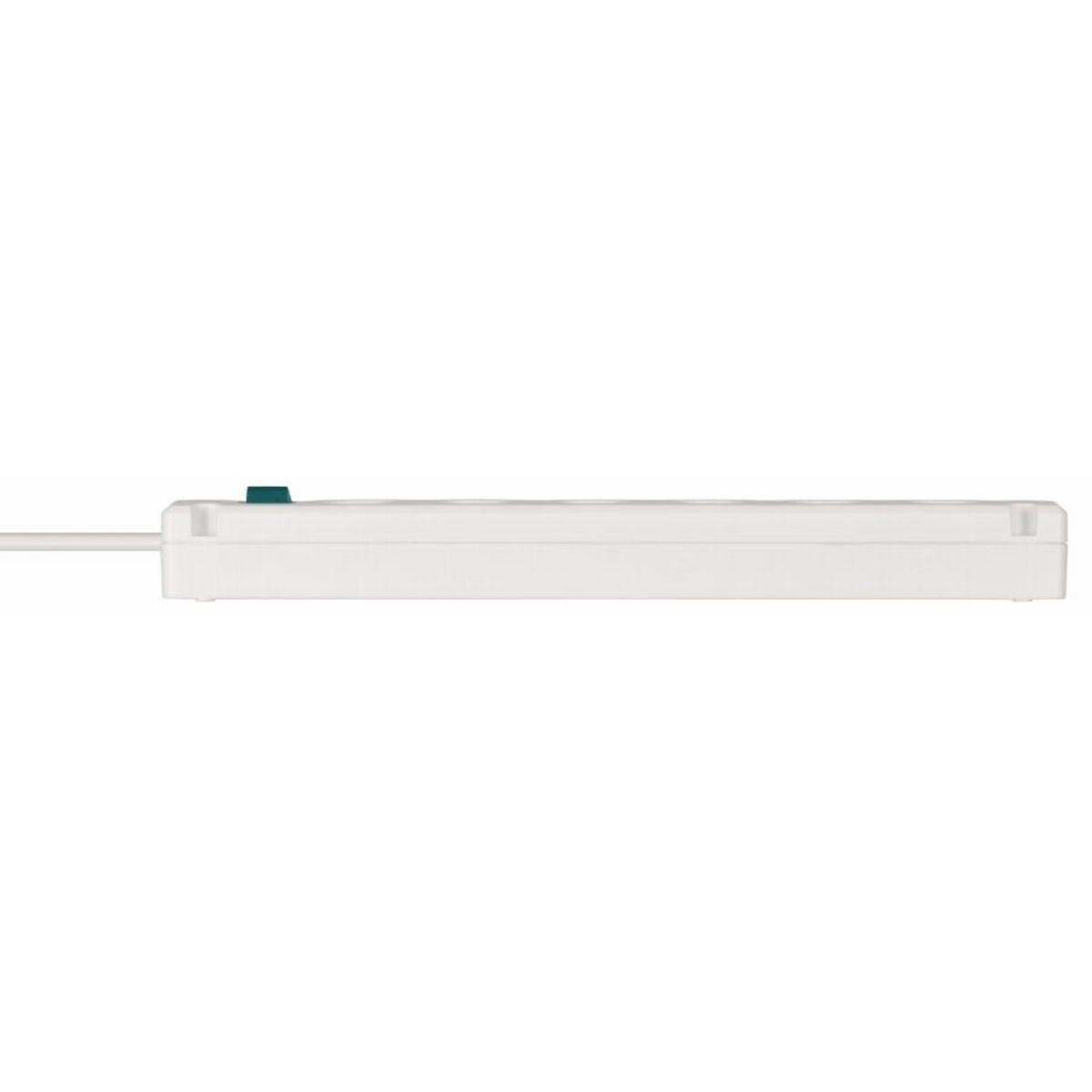 Multiprise Bremounta 6 prises BRENNENSTUHL - 3m - H05VV-F3G1.5 avec interrupteur - blanc - 1150651326