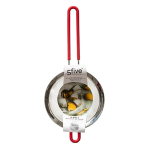 Passoire tamis inox/siliconne 13cm