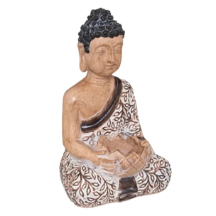 Statuette "Bouddha" assis - résine H22 - 5 cm