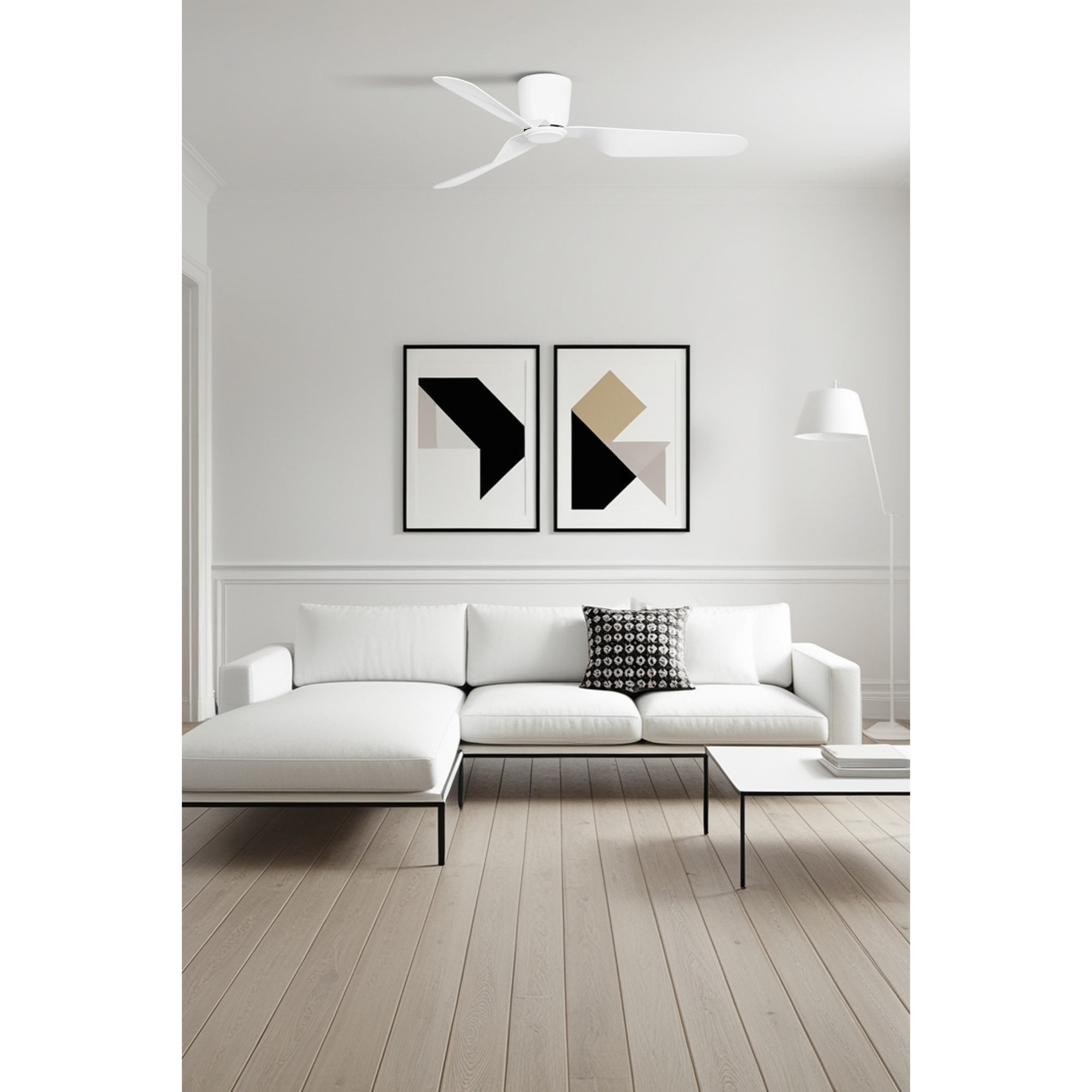 PEMBA L Ventilatore a soffitto bianco