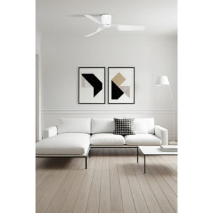 PEMBA L Ventilatore a soffitto bianco