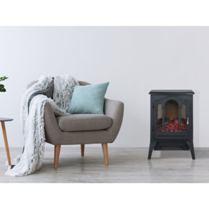 Chimenea eléctrica 2kW diseño clásico en negro CHE-220 PURLINE