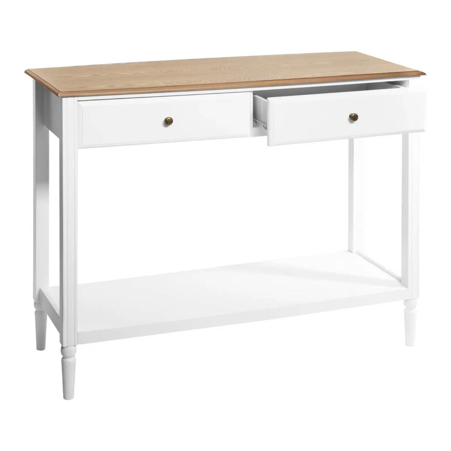 Console "Solen" - blanc et bois