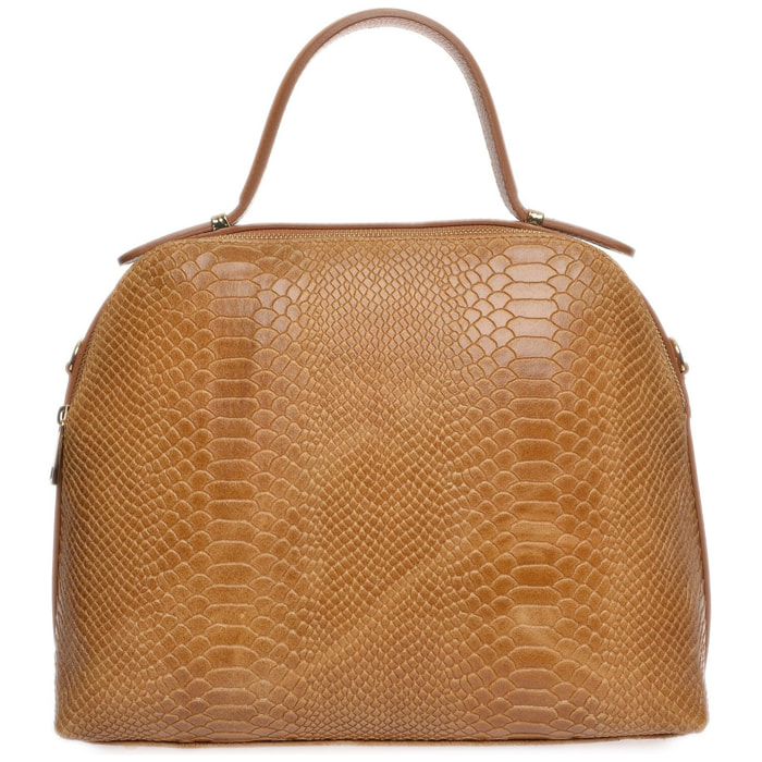 Borsa a tracolla Anna Luchini Cammello
