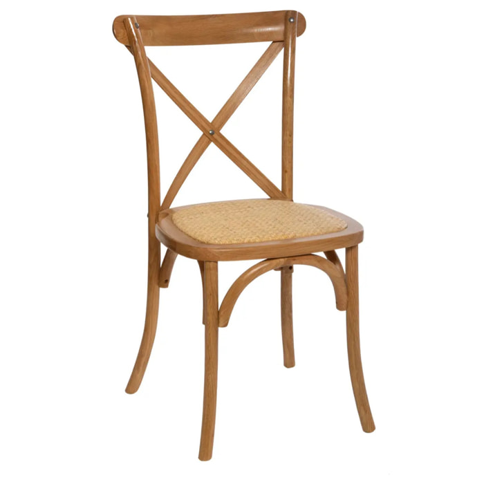 Chaise "Isak" chêne naturel beige