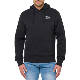 Felpa OCEANIK con cappuccio in cotone Nero