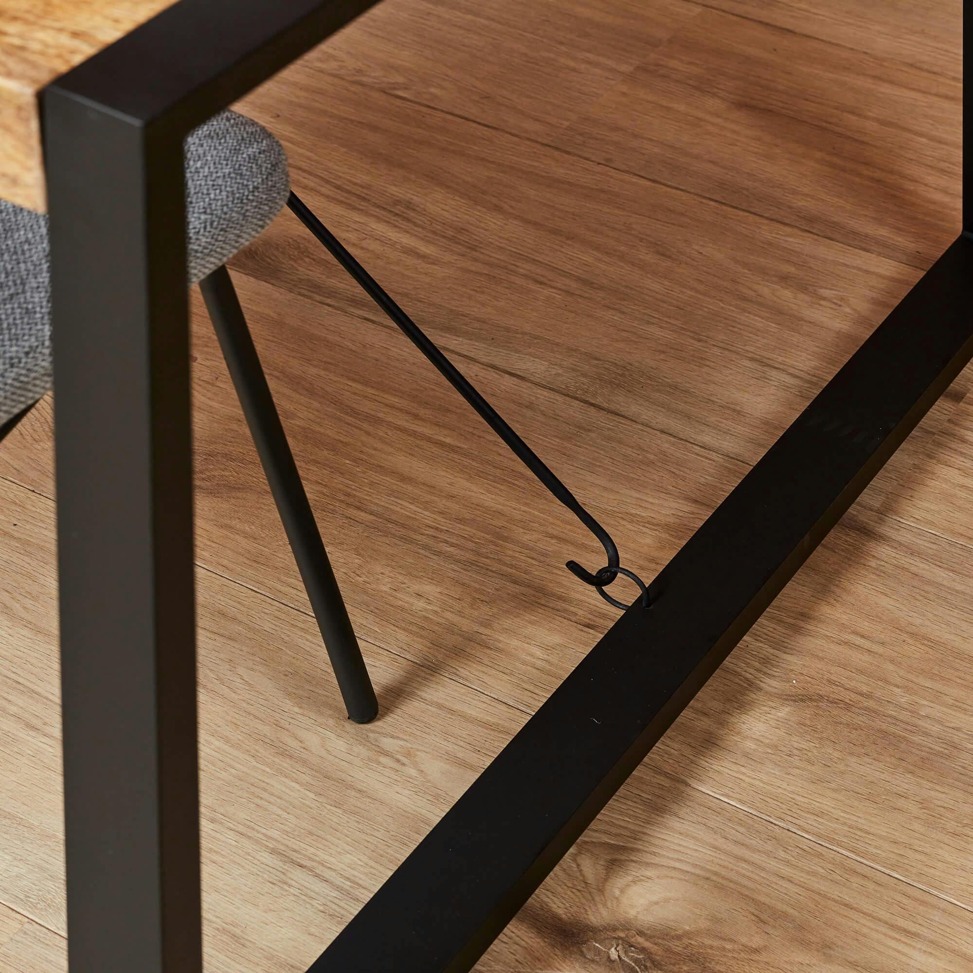 Table à manger bois métal 140 cm MILORA