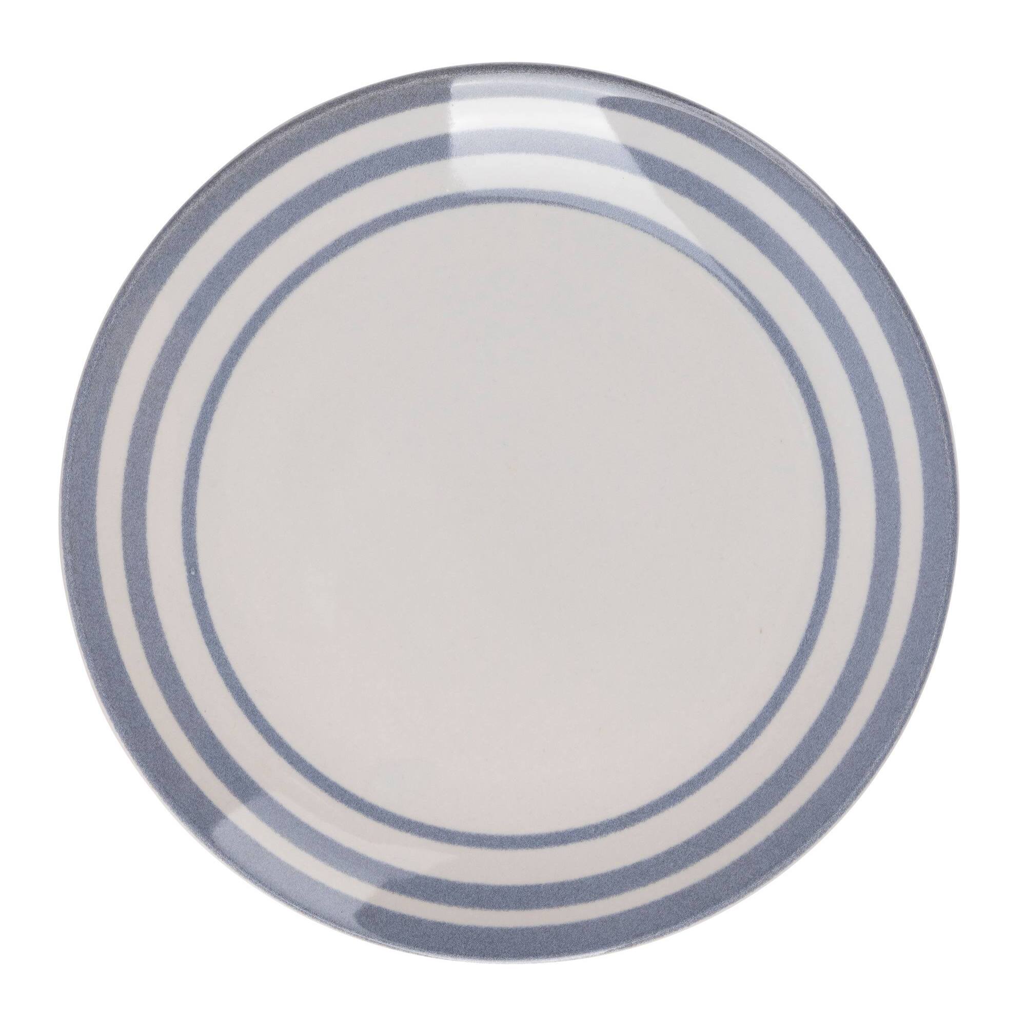 Set de 3 platos de postre ø19cm san ignacio con líneas azules