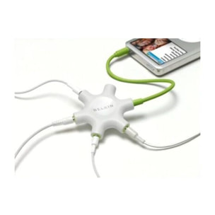 Dédoubleur BELKIN audio jack 3.5 mm x5 banc