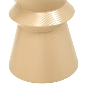 Table d'appoint Maya ronde D.35,5cm beige