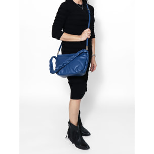 Borsa a spalla da donna - Modello Isara - Vera pelle - 26.0 x 22.0 x 9.0 cm