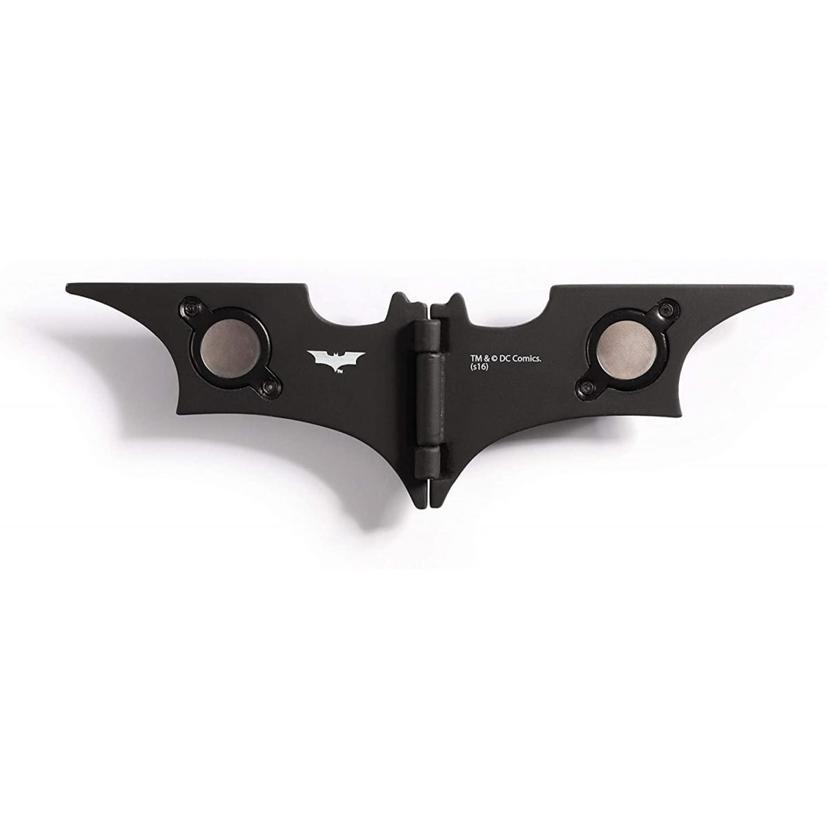 Batman Batarang Fermasoldi Pieghevole con Clip Nero Noble Collection