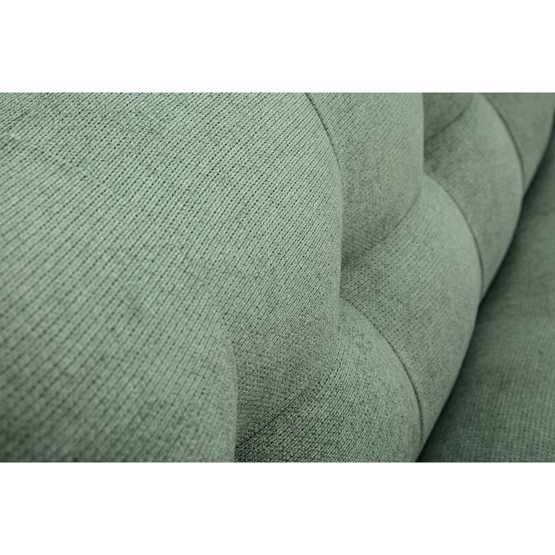 Canapé convertible scandinave 3 places en tissu chenille vert kaki et bois clair YUMI