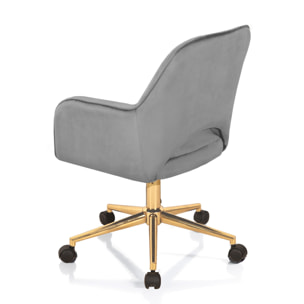 Tomasucci Fauteuil de bureau VICTORIA GREY Gris