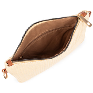Bellano Borsa a tracolla Donna. Tessuto cotone pelle sintetica PU.