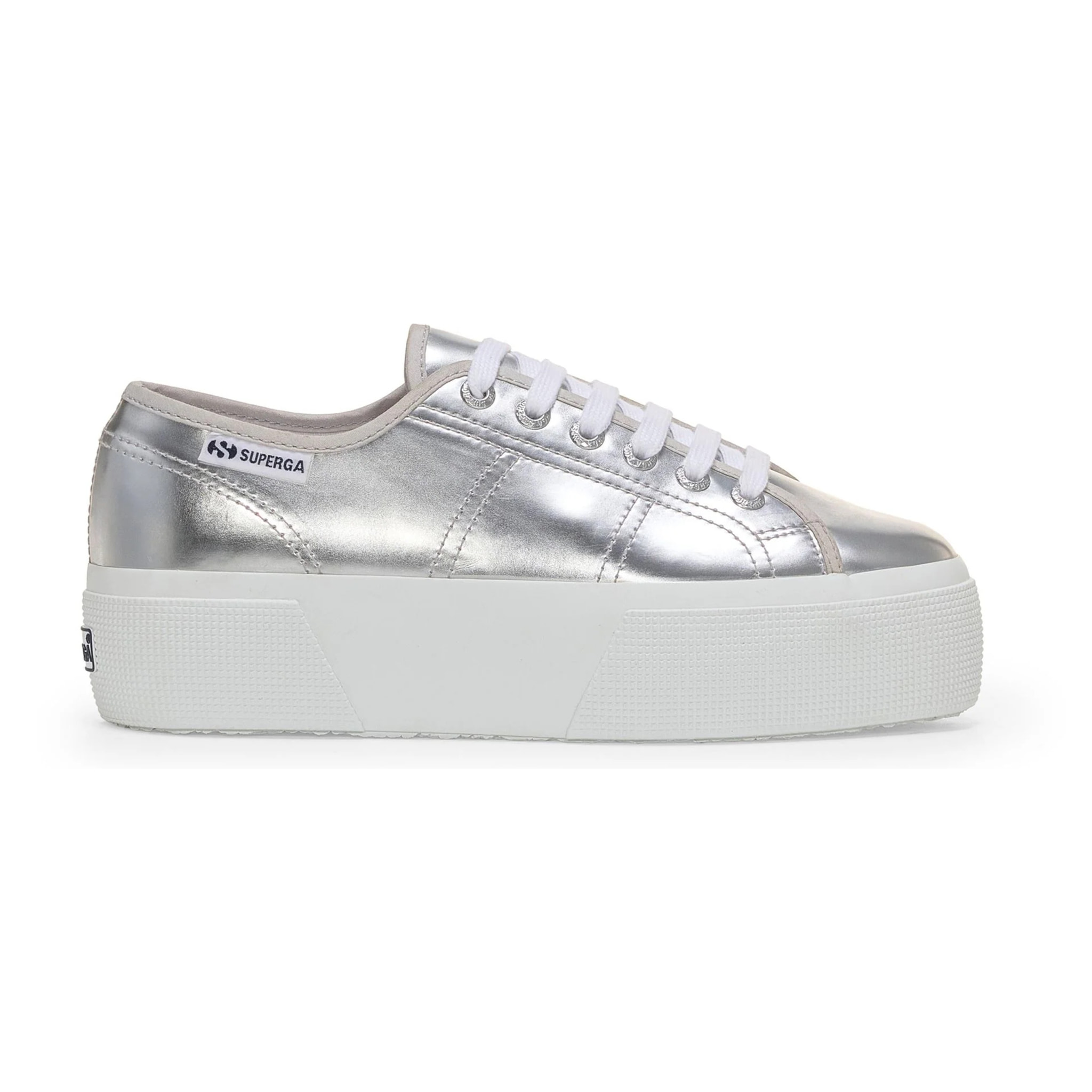 Superga - Scarpe da donna Donna Grigio - 3790 Platform Mirror Synthetic Material