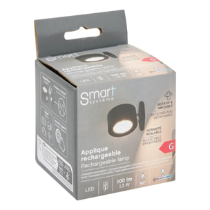 Lampe LED applique amovible USB