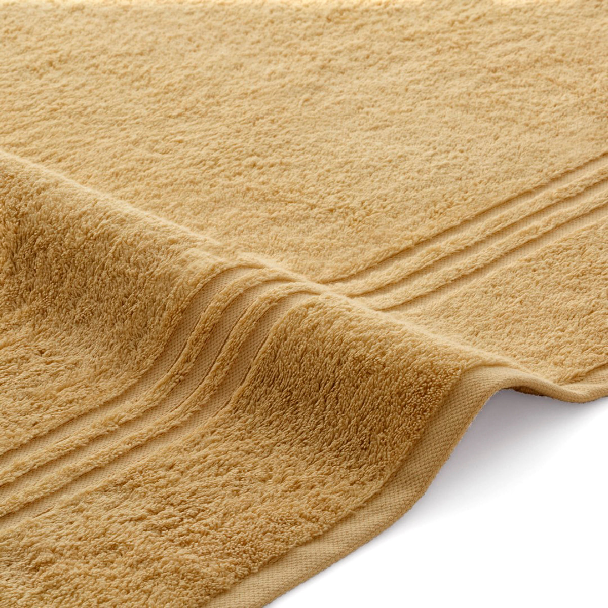 Set de serviettes éponge 100% Coton Éponge Peigné - 700 g/m2 OCRE