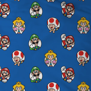 Parure de lit imprimée 100% coton, MARIO FRIENDS