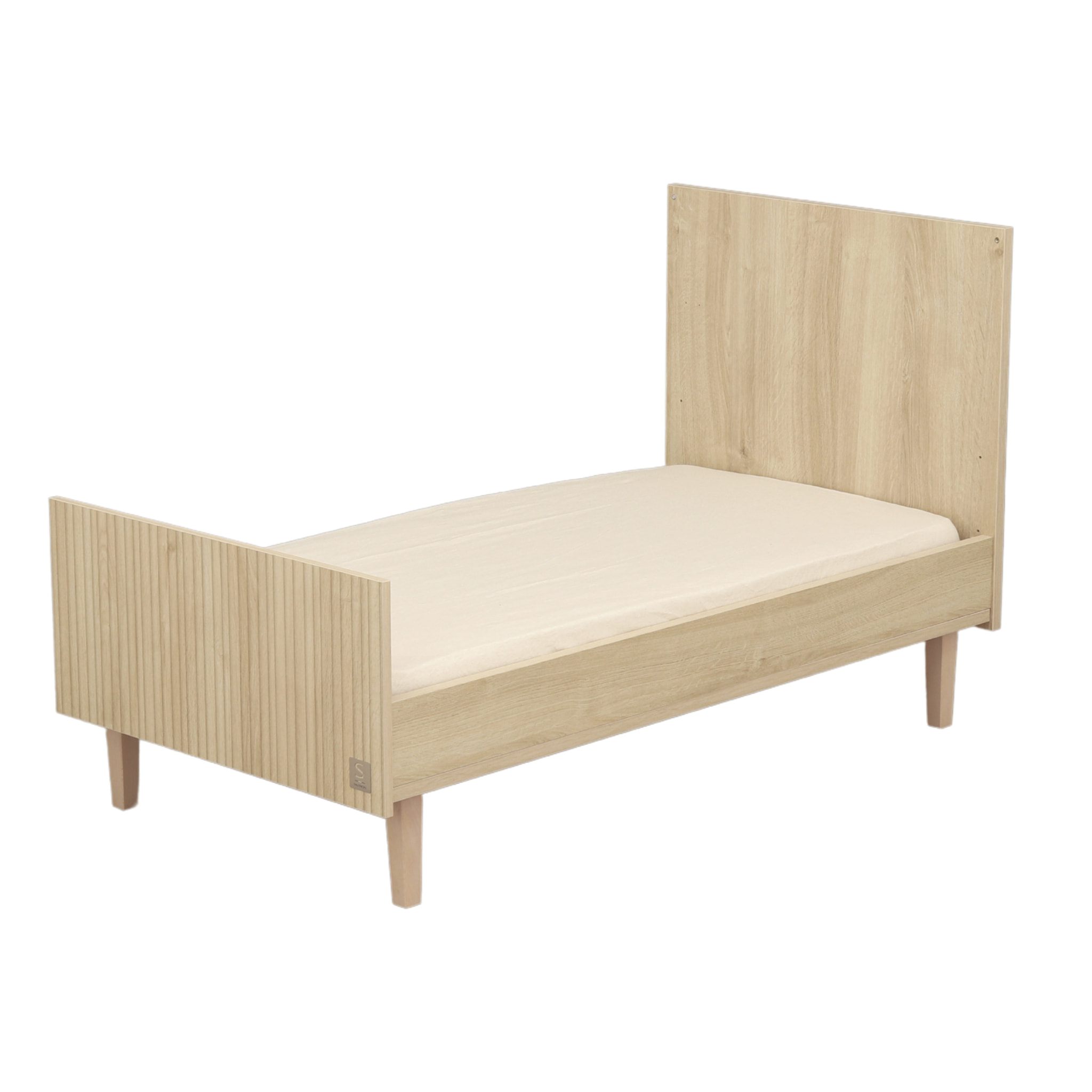 Lit évolutif 140x70 - Little Big bed sur pieds bois