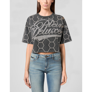 PHILIPP PLEIN T-shirt girocollo a maniche corte CRYSTAL