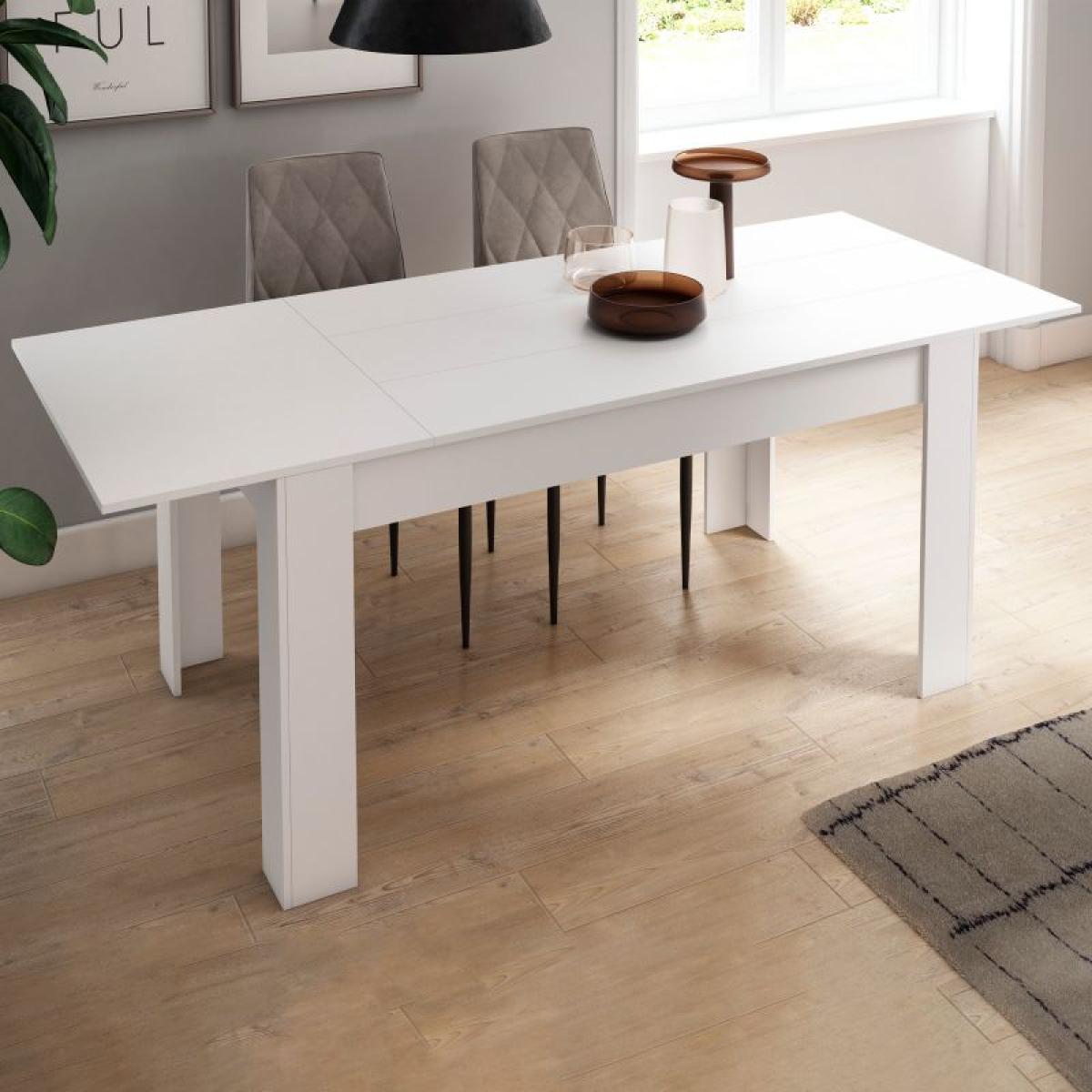 Mesa de comedor extensible Kana Blanco