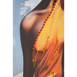 DIPINTO SU TELA C/CORNICE DAPHNE -B- CM 52X4,5X152