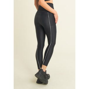 Leggings 7/8 con profili a contrasto e tasca laterale