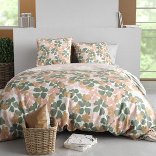 Parure Housse De Couette 3pcs 100% Coton 57 Fils MADERE