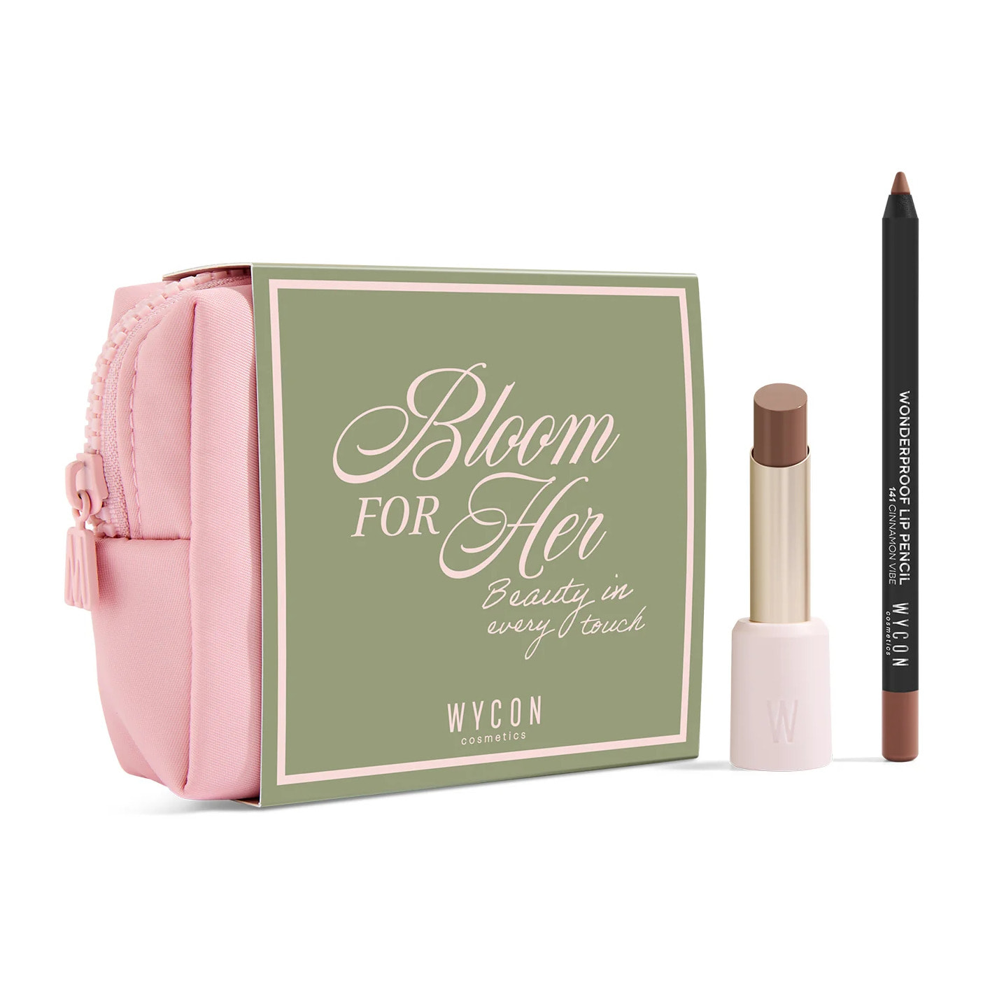 BLOOM FOR HER 02 Glow Touch 02 + Wonderproof Lip Pencil 141