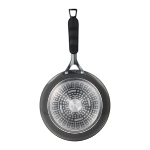 excalibur sartén de ø24cm en aluminio forjado con interior cerámico en color gris