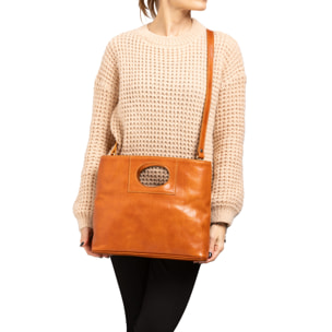 Borsa a tracolla  da donna In Vera pelle Made in Italy 28x33x10 cm