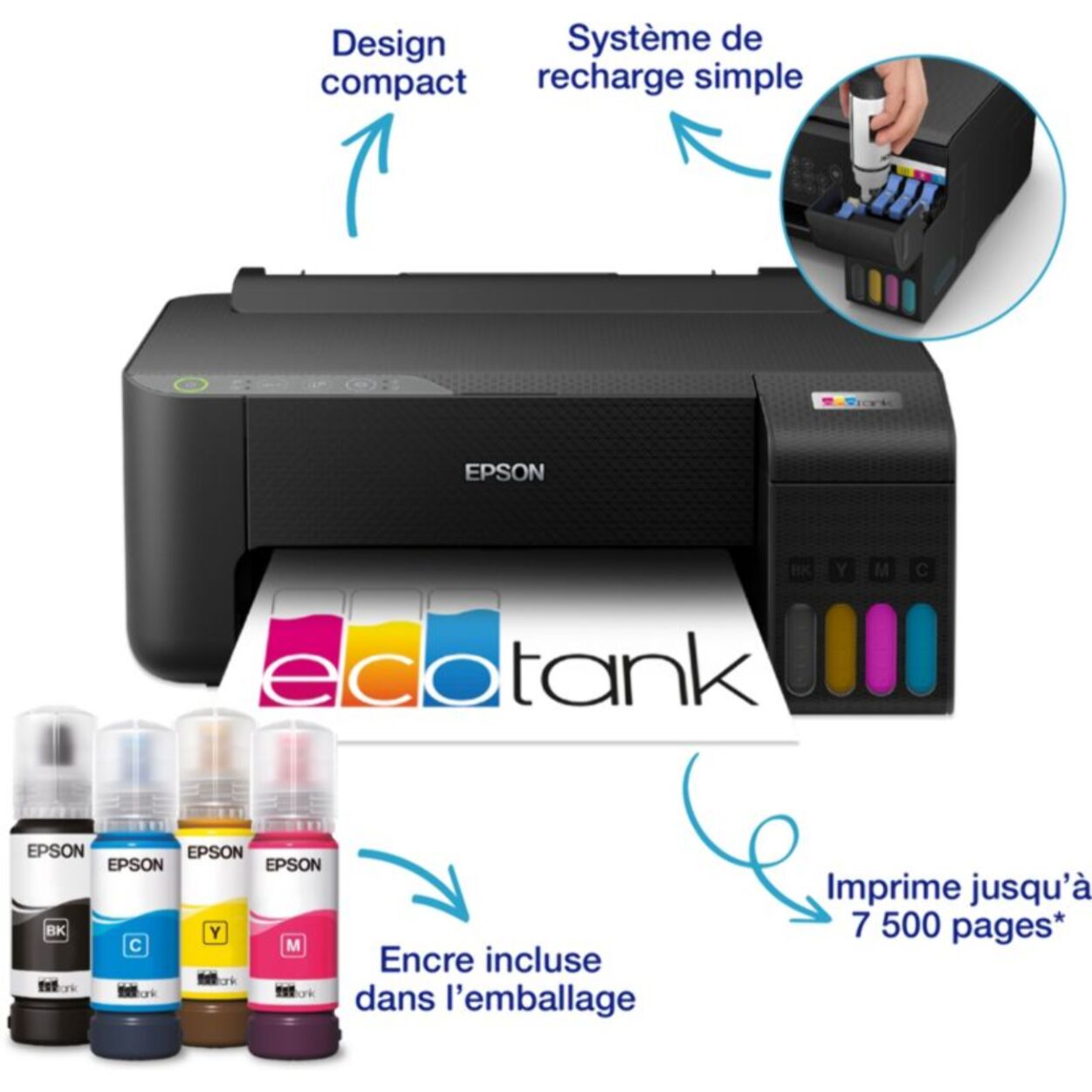 Imprimante jet d'encre EPSON EcoTank ET-1810