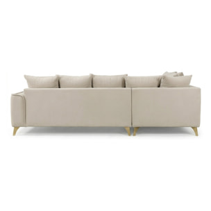 Canapé Tissu Angle Droit Altamo - 4 Places