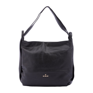 Borsa a spalla da donna - Modello False - Ecopelle e poliestere - 40.0 x 33.0 x 11.0 cm
