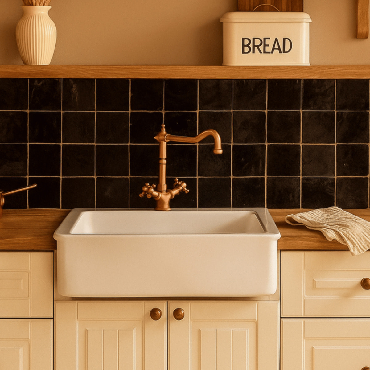 Mélangeur de cuisine bec rétro mobile PAINI Tiffany Vieux Cuivre