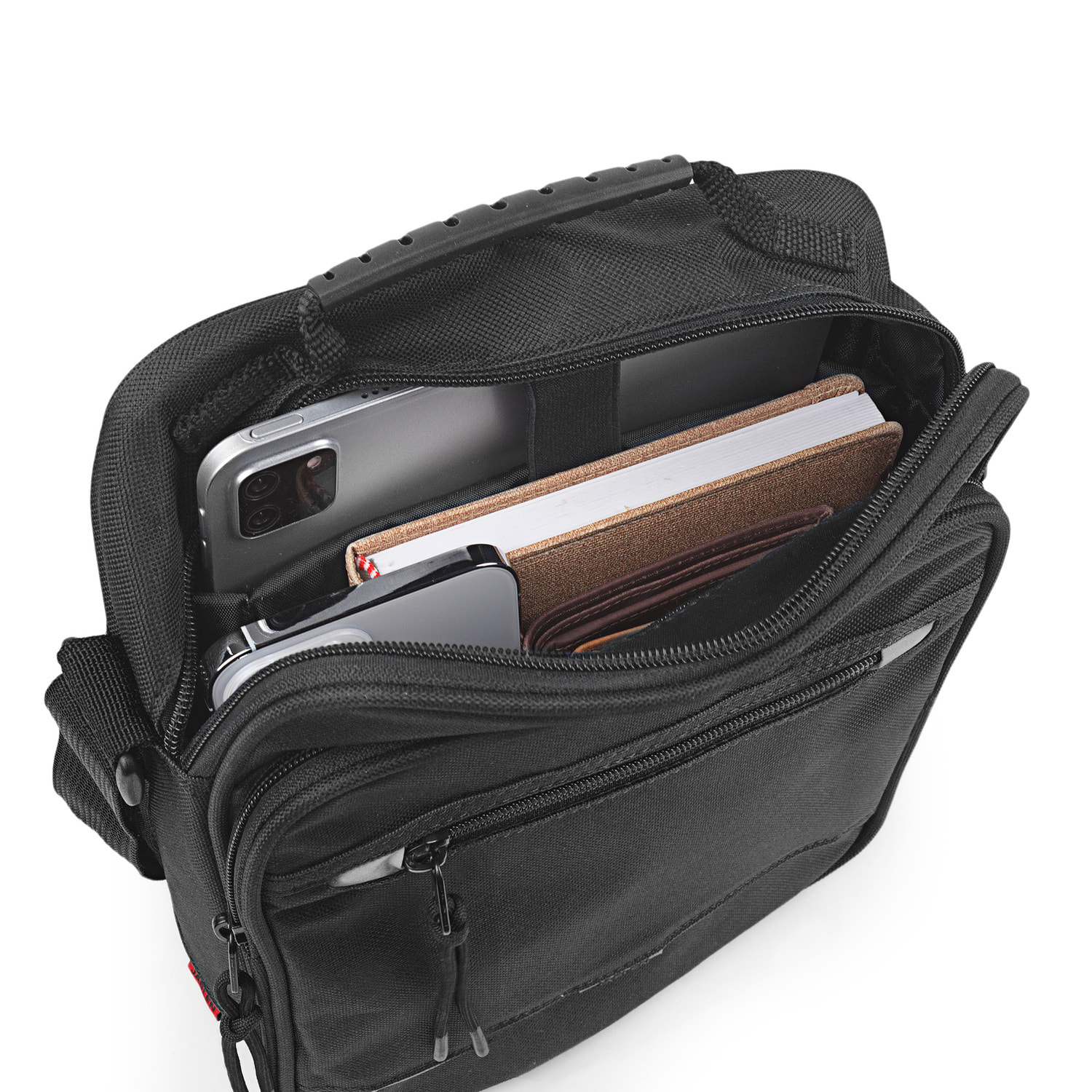 Bandolera Hombre Textil Jaslen Norwich Negro