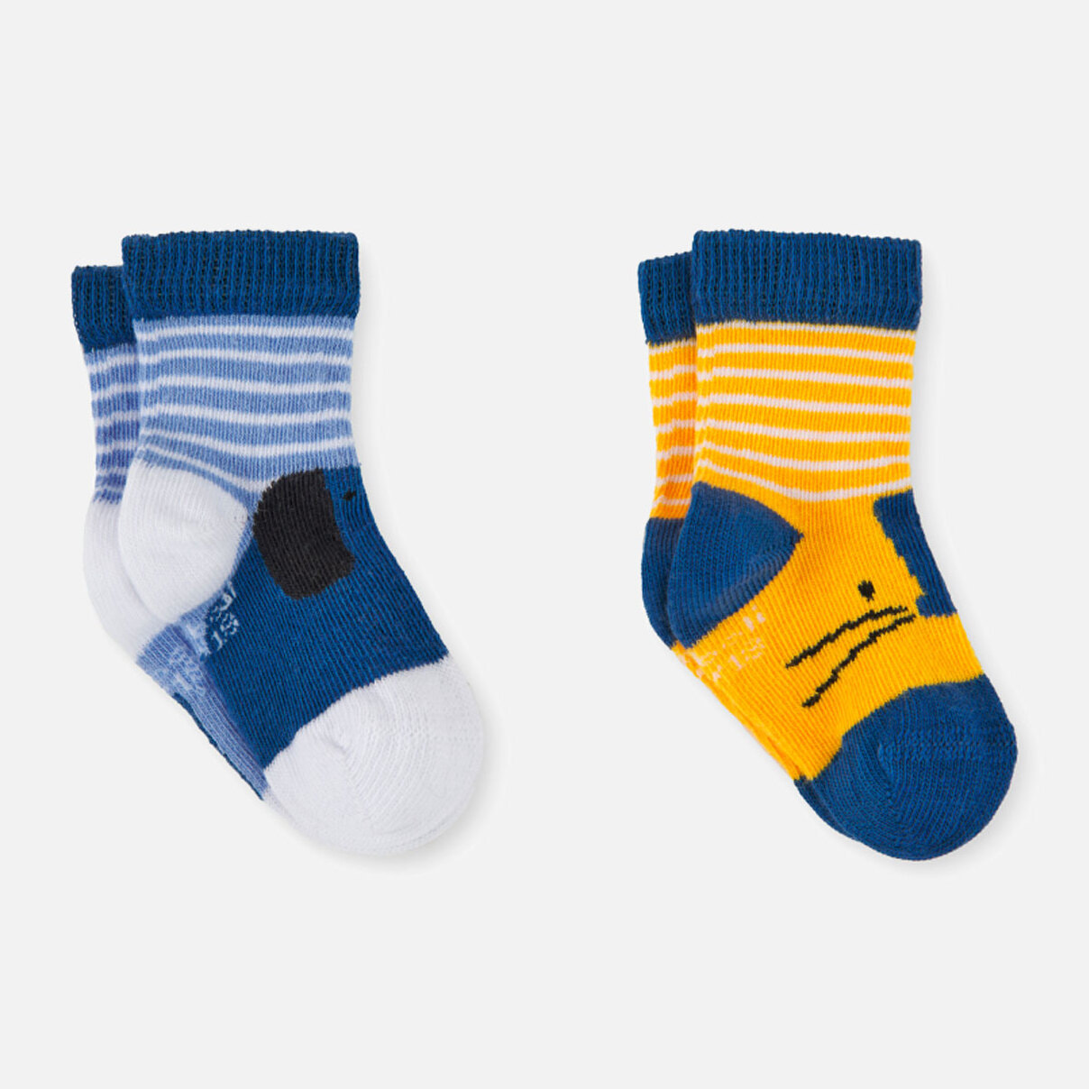 Pack calcetines recién nacido unisex, algodón, estampado