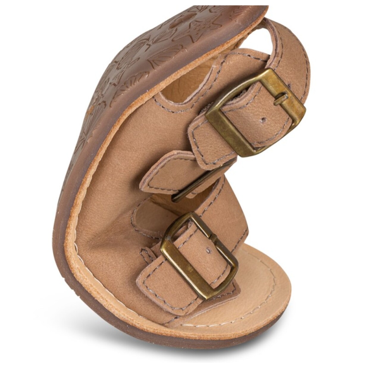 SANDALIA BAREFOOT PIEL CHETTO TIPO BIO MARRON