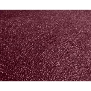 Spice - canapé d'angle réversible 4 places convertible avec coffre en tissu moucheté - Prune