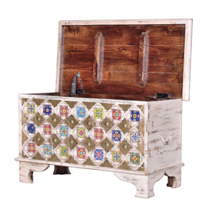 Baúle de Madera de Mango 80 Cm Estilo Mediterráneo Moderno