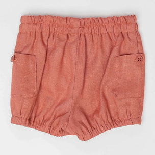 BERMUDA BOLSILLOS LATERALES Y GOMA EN EL BAJO