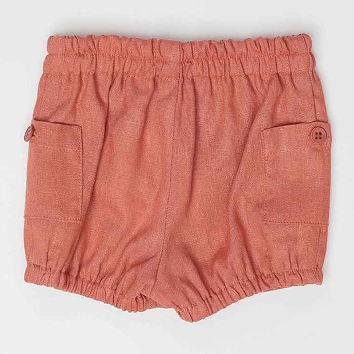 BERMUDA BOLSILLOS LATERALES Y GOMA EN EL BAJO